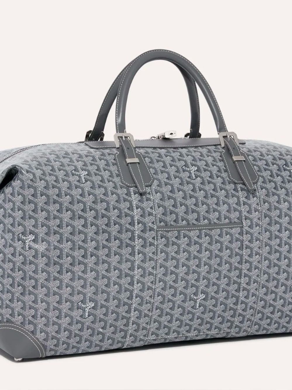 Go Yard 55 Boston Gray Patterned Travel Tote Bag Authentic Grey Color